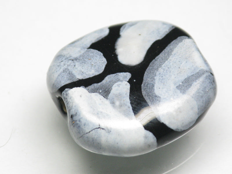 TOKO-BEADS KZ151-10 Kenyan ceramic bead 22mm KZ151-10 ケニアセラミックビーズ 22mmKazuri カズリビーズ Asian bead & African bead  Handmade,Lampeork,bead,asia,india,ethnic,parts,accessory,beads とんぼ玉,ビーズ,トンボ玉,アジア,インド,エスニック,手作り,パーツ,アクセサリー