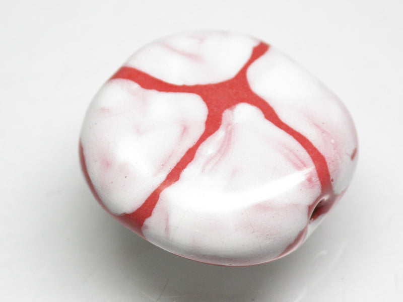 TOKO-BEADS KZ151-11 Kenyan ceramic bead 22mm KZ151-11 ケニアセラミックビーズ 22mmKazuri カズリビーズ Asian bead & African bead  Handmade,Lampeork,bead,asia,india,ethnic,parts,accessory,beads とんぼ玉,ビーズ,トンボ玉,アジア,インド,エスニック,手作り,パーツ,アクセサリー