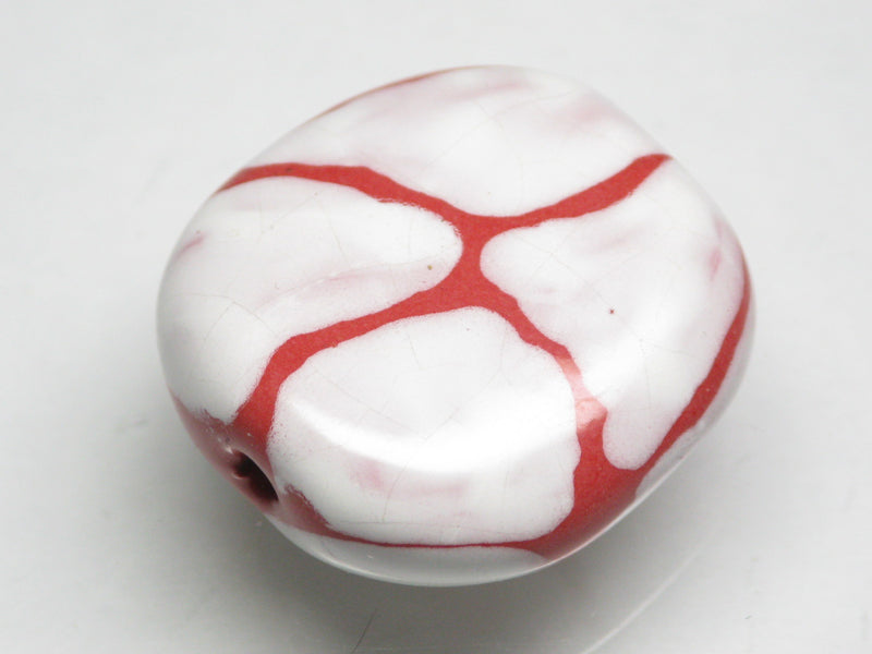 TOKO-BEADS KZ151-11 Kenyan ceramic bead 22mm KZ151-11 ケニアセラミックビーズ 22mmKazuri カズリビーズ Asian bead & African bead  Handmade,Lampeork,bead,asia,india,ethnic,parts,accessory,beads とんぼ玉,ビーズ,トンボ玉,アジア,インド,エスニック,手作り,パーツ,アクセサリー