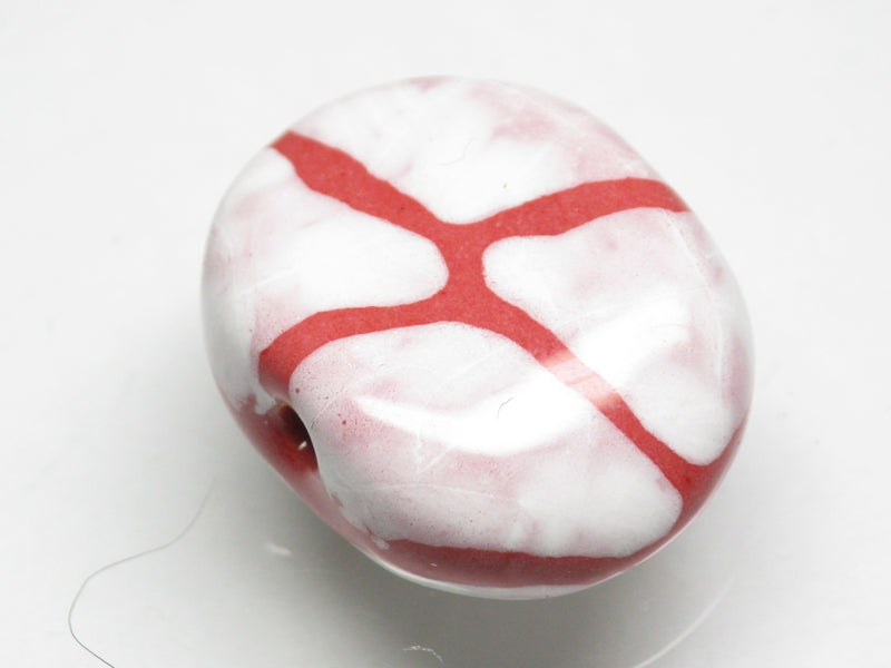 TOKO-BEADS KZ151-12 Kenyan ceramic bead 23mm KZ151-12 ケニアセラミックビーズ 23mmKazuri カズリビーズ Asian bead & African bead  Handmade,Lampeork,bead,asia,india,ethnic,parts,accessory,beads とんぼ玉,ビーズ,トンボ玉,アジア,インド,エスニック,手作り,パーツ,アクセサリー