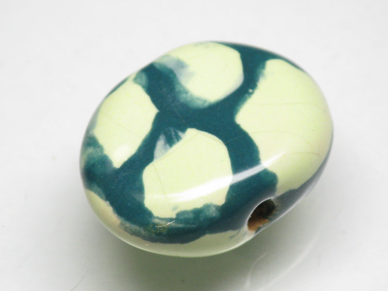 TOKO-BEADS KZ151-13 Kenyan ceramic bead 23mm KZ151-13 ケニアセラミックビーズ 23mmKazuri カズリビーズ Asian bead & African bead  Handmade,Lampeork,bead,asia,india,ethnic,parts,accessory,beads とんぼ玉,ビーズ,トンボ玉,アジア,インド,エスニック,手作り,パーツ,アクセサリー