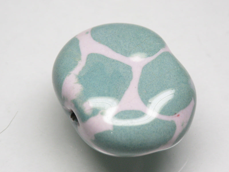 TOKO-BEADS KZ151-19 Kenyan ceramic bead 23mm KZ151-19 ケニアセラミックビーズ 23mmKazuri カズリビーズ Asian bead & African bead  Handmade,Lampeork,bead,asia,india,ethnic,parts,accessory,beads とんぼ玉,ビーズ,トンボ玉,アジア,インド,エスニック,手作り,パーツ,アクセサリー
