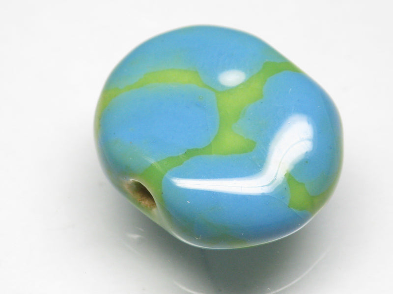 TOKO-BEADS KZ151-20 Kenyan ceramic bead 22mm KZ151-20 ケニアセラミックビーズ 22mmKazuri カズリビーズ Asian bead & African bead  Handmade,Lampeork,bead,asia,india,ethnic,parts,accessory,beads とんぼ玉,ビーズ,トンボ玉,アジア,インド,エスニック,手作り,パーツ,アクセサリー