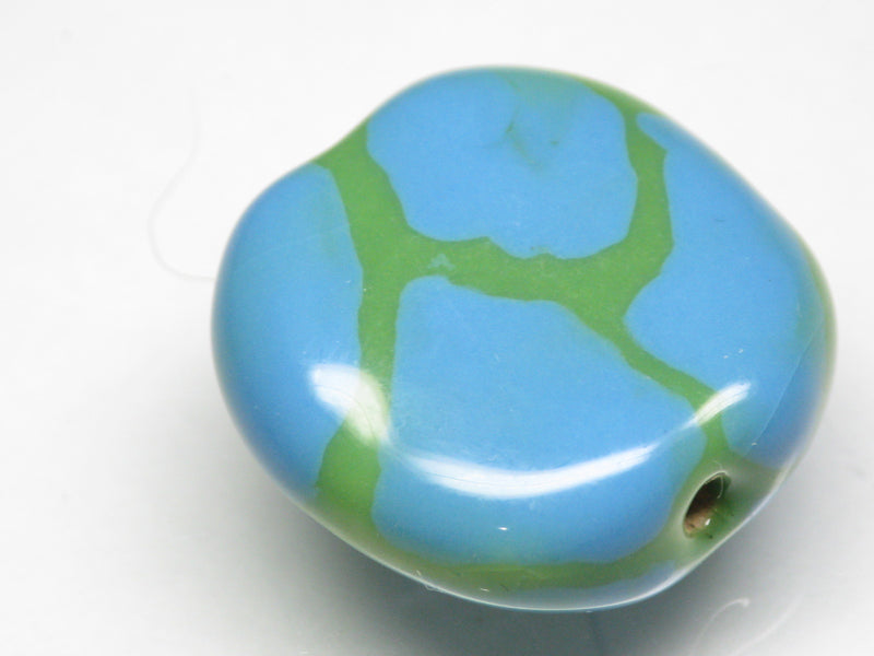 TOKO-BEADS KZ151-21 Kenyan ceramic bead 23mm KZ151-21 ケニアセラミックビーズ 23mmKazuri カズリビーズ Asian bead & African bead  Handmade,Lampeork,bead,asia,india,ethnic,parts,accessory,beads とんぼ玉,ビーズ,トンボ玉,アジア,インド,エスニック,手作り,パーツ,アクセサリー