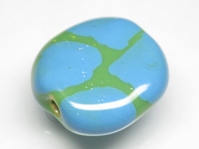 TOKO-BEADS KZ151-21 Kenyan ceramic bead 23mm KZ151-21 ケニアセラミックビーズ 23mmKazuri カズリビーズ Asian bead & African bead  Handmade,Lampeork,bead,asia,india,ethnic,parts,accessory,beads とんぼ玉,ビーズ,トンボ玉,アジア,インド,エスニック,手作り,パーツ,アクセサリー
