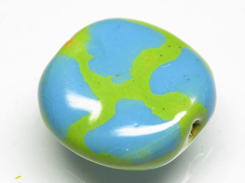 TOKO-BEADS KZ151-22 Kenyan ceramic bead 23mm KZ151-22 ケニアセラミックビーズ 23mmKazuri カズリビーズ Asian bead & African bead  Handmade,Lampeork,bead,asia,india,ethnic,parts,accessory,beads とんぼ玉,ビーズ,トンボ玉,アジア,インド,エスニック,手作り,パーツ,アクセサリー