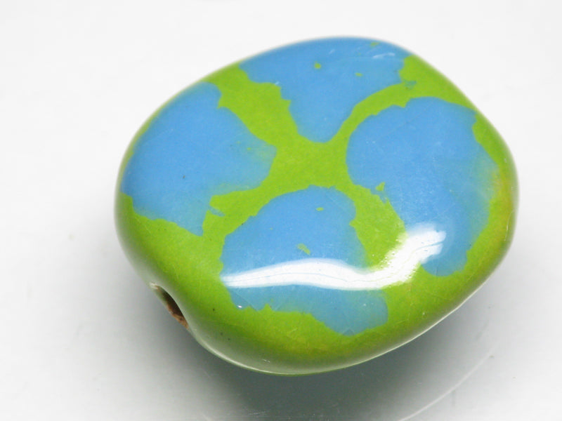 TOKO-BEADS KZ151-22 Kenyan ceramic bead 23mm KZ151-22 ケニアセラミックビーズ 23mmKazuri カズリビーズ Asian bead & African bead  Handmade,Lampeork,bead,asia,india,ethnic,parts,accessory,beads とんぼ玉,ビーズ,トンボ玉,アジア,インド,エスニック,手作り,パーツ,アクセサリー