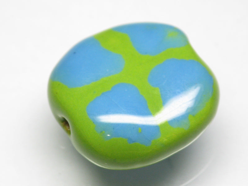 TOKO-BEADS KZ151-23 Kenyan ceramic bead 22mm KZ151-23 ケニアセラミックビーズ 22mmKazuri カズリビーズ Asian bead & African bead  Handmade,Lampeork,bead,asia,india,ethnic,parts,accessory,beads とんぼ玉,ビーズ,トンボ玉,アジア,インド,エスニック,手作り,パーツ,アクセサリー