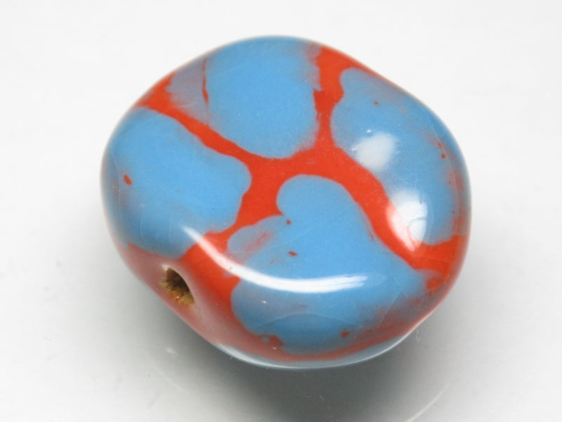 TOKO-BEADS KZ151-24 Kenyan ceramic bead 24mm KZ151-24 ケニアセラミックビーズ 24mmKazuri カズリビーズ Asian bead & African bead  Handmade,Lampeork,bead,asia,india,ethnic,parts,accessory,beads とんぼ玉,ビーズ,トンボ玉,アジア,インド,エスニック,手作り,パーツ,アクセサリー