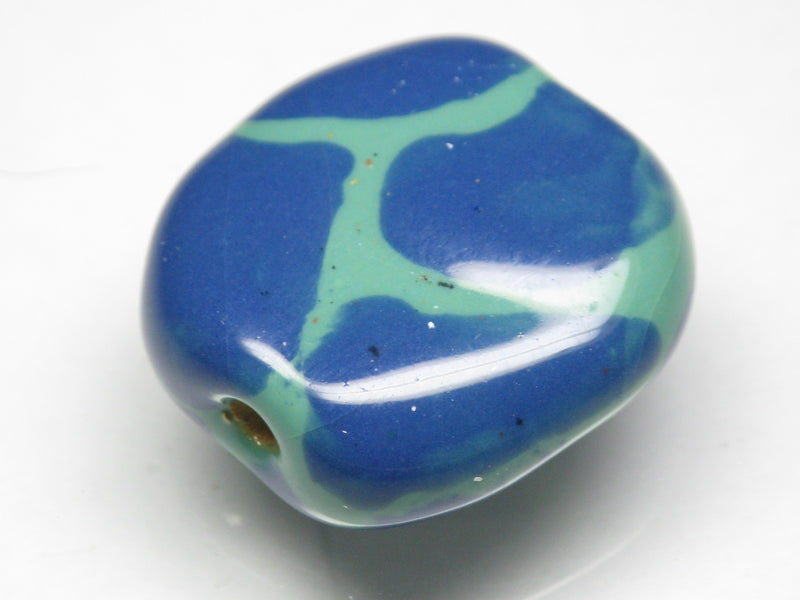 TOKO-BEADS KZ151-25 Kenyan ceramic bead 23mm KZ151-25 ケニアセラミックビーズ 23mmKazuri カズリビーズ Asian bead & African bead  Handmade,Lampeork,bead,asia,india,ethnic,parts,accessory,beads とんぼ玉,ビーズ,トンボ玉,アジア,インド,エスニック,手作り,パーツ,アクセサリー