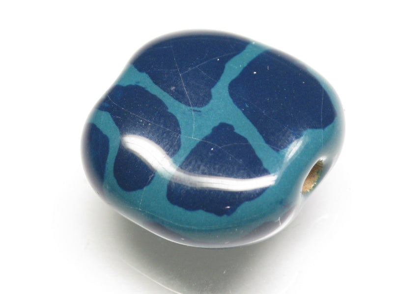 TOKO-BEADS KZ151-26 Kenyan ceramic bead 21mm KZ151-26 ケニアセラミックビーズ 21mmKazuri カズリビーズ Asian bead & African bead  Handmade,Lampeork,bead,asia,india,ethnic,parts,accessory,beads とんぼ玉,ビーズ,トンボ玉,アジア,インド,エスニック,手作り,パーツ,アクセサリー