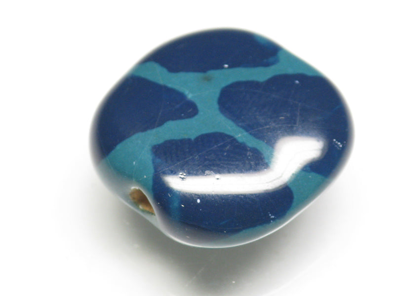 TOKO-BEADS KZ151-26 Kenyan ceramic bead 21mm KZ151-26 ケニアセラミックビーズ 21mmKazuri カズリビーズ Asian bead & African bead  Handmade,Lampeork,bead,asia,india,ethnic,parts,accessory,beads とんぼ玉,ビーズ,トンボ玉,アジア,インド,エスニック,手作り,パーツ,アクセサリー