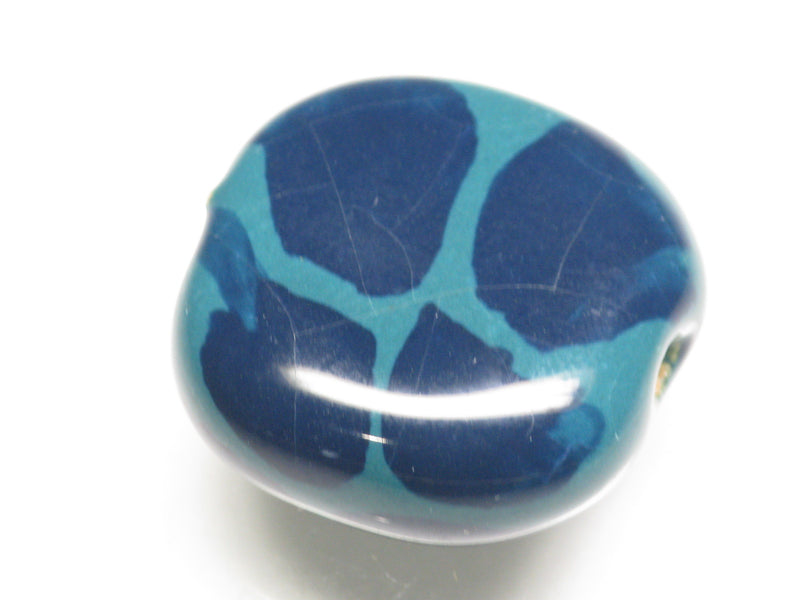 TOKO-BEADS KZ151-27 Kenyan ceramic bead 21mm KZ151-27 ケニアセラミックビーズ 21mmKazuri カズリビーズ Asian bead & African bead  Handmade,Lampeork,bead,asia,india,ethnic,parts,accessory,beads とんぼ玉,ビーズ,トンボ玉,アジア,インド,エスニック,手作り,パーツ,アクセサリー