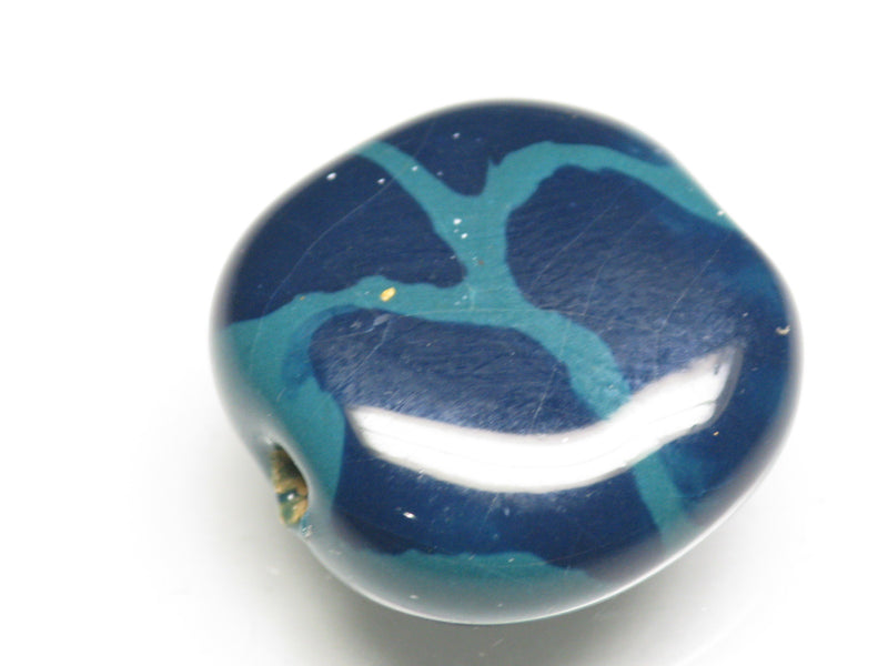TOKO-BEADS KZ151-27 Kenyan ceramic bead 21mm KZ151-27 ケニアセラミックビーズ 21mmKazuri カズリビーズ Asian bead & African bead  Handmade,Lampeork,bead,asia,india,ethnic,parts,accessory,beads とんぼ玉,ビーズ,トンボ玉,アジア,インド,エスニック,手作り,パーツ,アクセサリー
