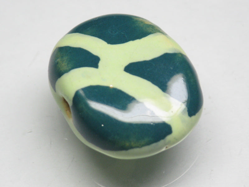TOKO-BEADS KZ151-28 Kenyan ceramic bead 23mm KZ151-28 ケニアセラミックビーズ 23mmKazuri カズリビーズ Asian bead & African bead  Handmade,Lampeork,bead,asia,india,ethnic,parts,accessory,beads とんぼ玉,ビーズ,トンボ玉,アジア,インド,エスニック,手作り,パーツ,アクセサリー