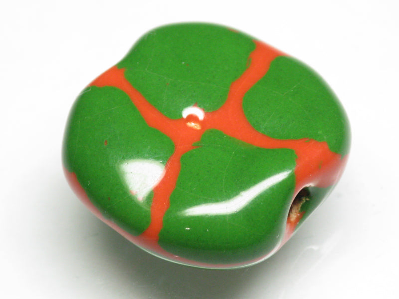 TOKO-BEADS KZ151-29 Kenyan ceramic bead 23mm KZ151-29 ケニアセラミックビーズ 23mmKazuri カズリビーズ Asian bead & African bead  Handmade,Lampeork,bead,asia,india,ethnic,parts,accessory,beads とんぼ玉,ビーズ,トンボ玉,アジア,インド,エスニック,手作り,パーツ,アクセサリー