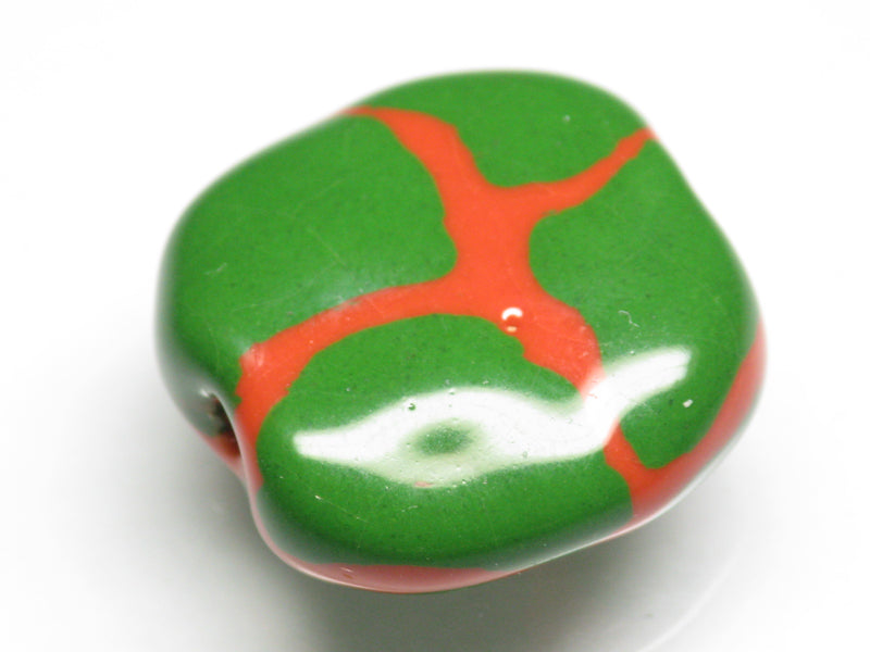 TOKO-BEADS KZ151-29 Kenyan ceramic bead 23mm KZ151-29 ケニアセラミックビーズ 23mmKazuri カズリビーズ Asian bead & African bead  Handmade,Lampeork,bead,asia,india,ethnic,parts,accessory,beads とんぼ玉,ビーズ,トンボ玉,アジア,インド,エスニック,手作り,パーツ,アクセサリー
