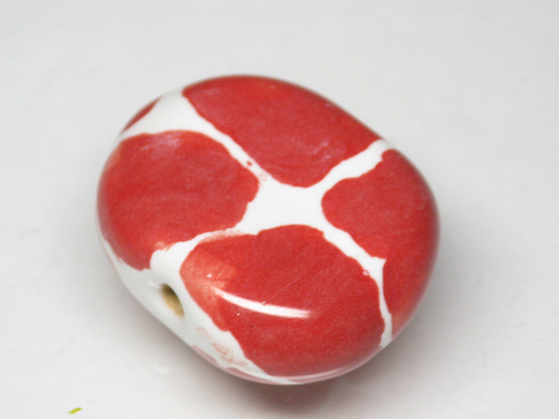 TOKO-BEADS KZ151-32 Kenyan ceramic bead 23mm KZ151-32 ケニアセラミックビーズ 23mmKazuri カズリビーズ Asian bead & African bead  Handmade,Lampeork,bead,asia,india,ethnic,parts,accessory,beads とんぼ玉,ビーズ,トンボ玉,アジア,インド,エスニック,手作り,パーツ,アクセサリー