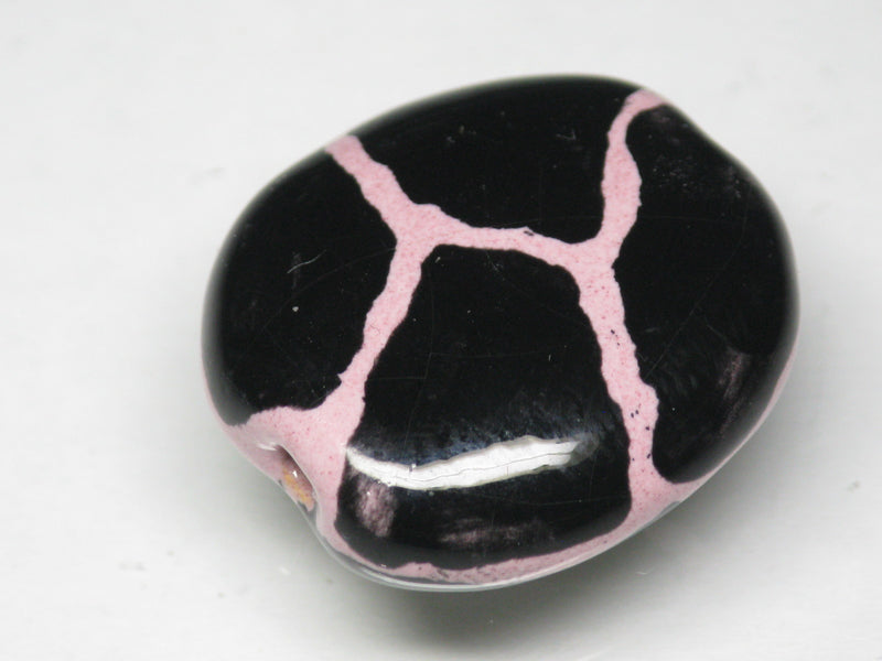 TOKO-BEADS KZ151-45 Kenyan ceramic bead 22mm KZ151-45 ケニアセラミックビーズ 22mmKazuri カズリビーズ Asian bead & African bead  Handmade,Lampeork,bead,asia,india,ethnic,parts,accessory,beads とんぼ玉,ビーズ,トンボ玉,アジア,インド,エスニック,手作り,パーツ,アクセサリー