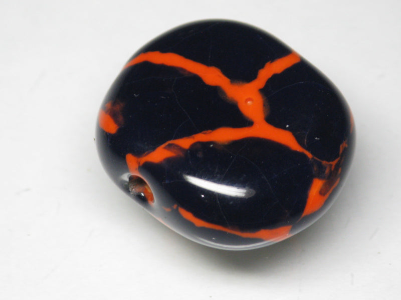TOKO-BEADS KZ151-48 Kenyan ceramic bead 23mm KZ151-48 ケニアセラミックビーズ 23mmKazuri カズリビーズ Asian bead & African bead  Handmade,Lampeork,bead,asia,india,ethnic,parts,accessory,beads とんぼ玉,ビーズ,トンボ玉,アジア,インド,エスニック,手作り,パーツ,アクセサリー