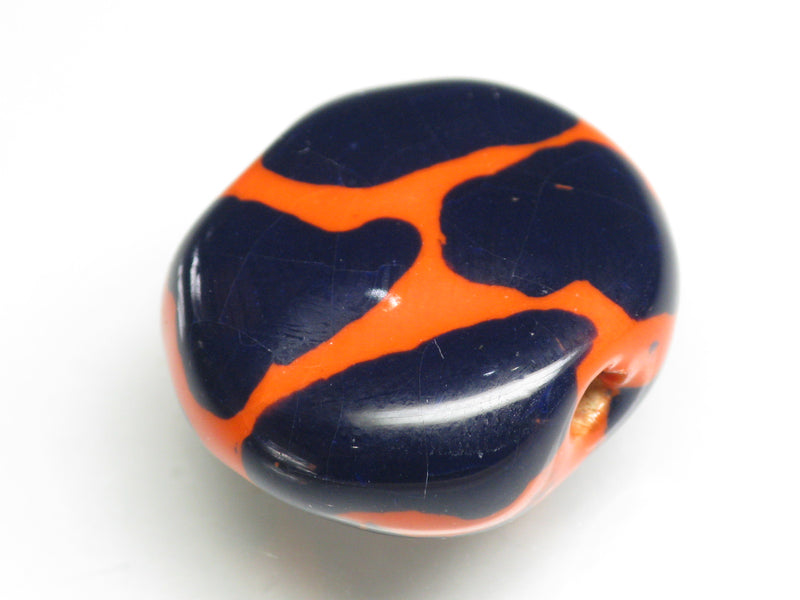 TOKO-BEADS KZ151-49 Kenyan ceramic bead 22mm KZ151-49 ケニアセラミックビーズ 22mmKazuri カズリビーズ Asian bead & African bead  Handmade,Lampeork,bead,asia,india,ethnic,parts,accessory,beads とんぼ玉,ビーズ,トンボ玉,アジア,インド,エスニック,手作り,パーツ,アクセサリー