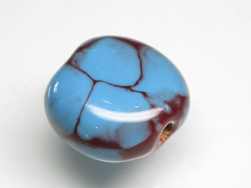 TOKO-BEADS KZ153-02 Kenyan ceramic bead 17~18mm KZ153-02 Kazuri ケニアセラミックビーズ 17~18mm Asian bead & African bead  Handmade,Lampeork,bead,asia,india,ethnic,parts,accessory,beads とんぼ玉,ビーズ,トンボ玉,アジア,インド,エスニック,手作り,パーツ,アクセサリー