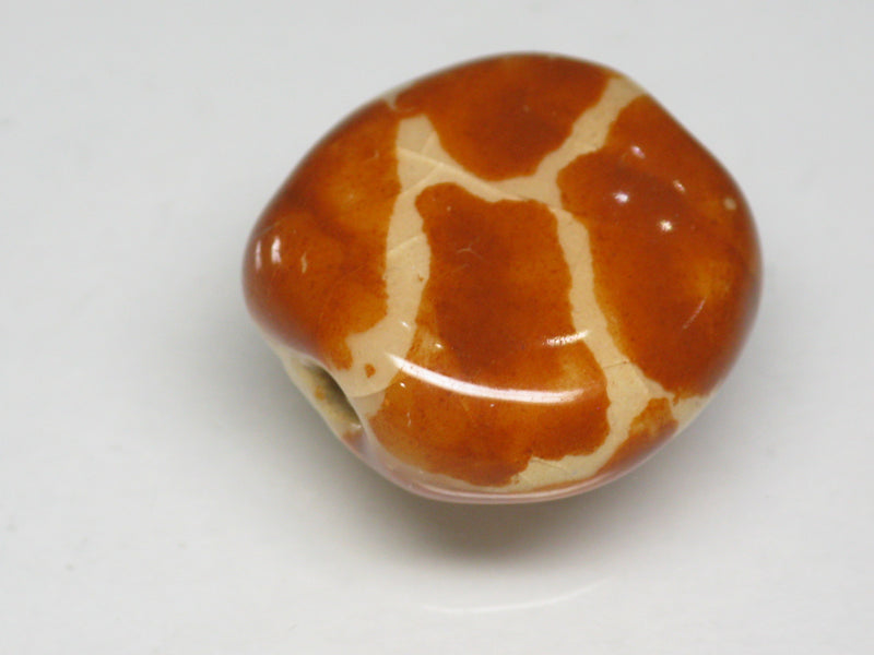 TOKO-BEADS KZ153-13 Kenyan ceramic bead 17~18mm KZ153-13 ケニアセラミックビーズ 17~18mm Asian bead & African bead  Handmade,Lampeork,bead,asia,india,ethnic,parts,accessory,beads とんぼ玉,ビーズ,トンボ玉,アジア,インド,エスニック,手作り,パーツ,アクセサリー
