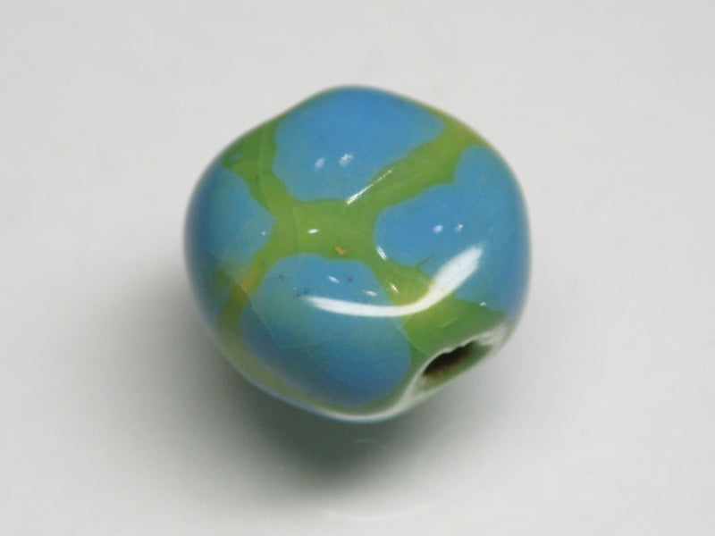 TOKO-BEADS KZ154-12 Kenyan ceramic bead 15~16mm KZ154-12 Kazuri ケニアセラミックビーズ 15~16mm Asian bead & African bead  Handmade,Lampeork,bead,asia,india,ethnic,parts,accessory,beads とんぼ玉,ビーズ,トンボ玉,アジア,インド,エスニック,手作り,パーツ,アクセサリー