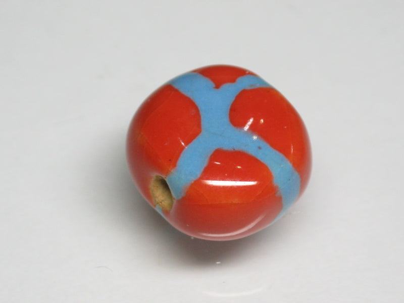 TOKO-BEADS KZ154-16 Kenyan ceramic bead 15~16mm KZ154-16 ケニアセラミックビーズ 15~16mm Asian bead & African bead  Handmade,Lampeork,bead,asia,india,ethnic,parts,accessory,beads とんぼ玉,ビーズ,トンボ玉,アジア,インド,エスニック,手作り,パーツ,アクセサリー