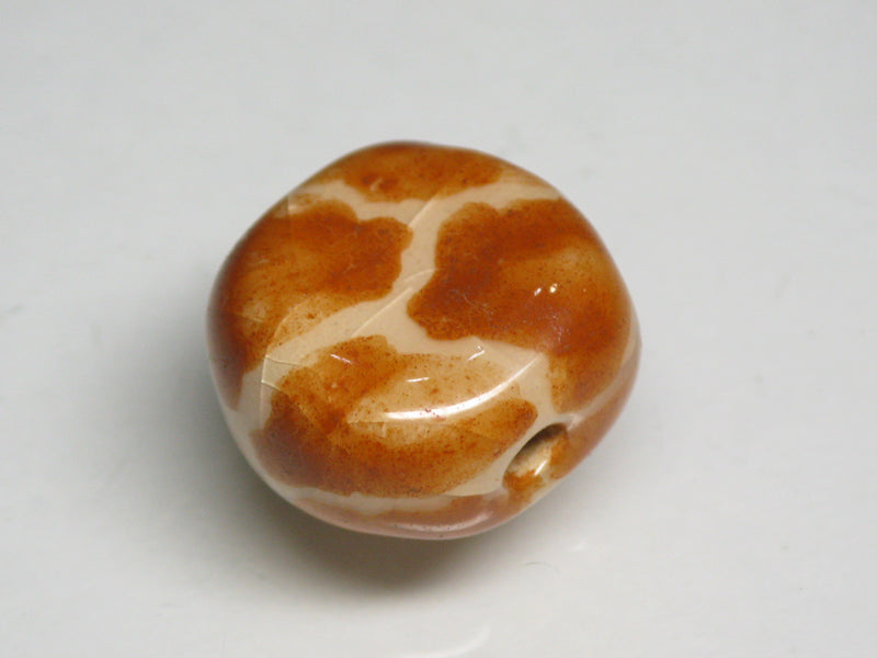 TOKO-BEADS KZ154-22 Kenyan ceramic bead 15~16mm KZ154-22 Kazuri ケニアセラミックビーズ 15~16mm Asian bead & African bead  Handmade,Lampeork,bead,asia,india,ethnic,parts,accessory,beads とんぼ玉,ビーズ,トンボ玉,アジア,インド,エスニック,手作り,パーツ,アクセサリー
