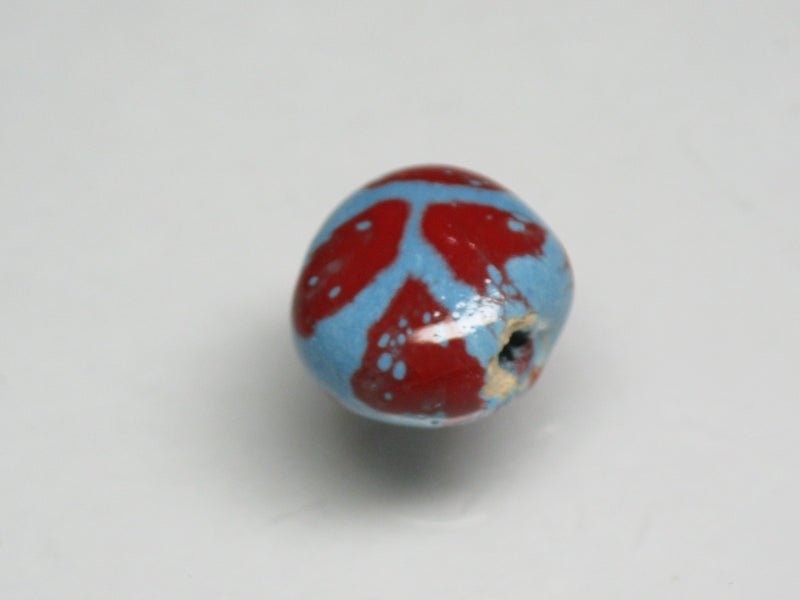 TOKO-BEADS KZ155-04 Kenyan ceramic bead 10mm KZ155-04 Kazuri ケニアセラミックビーズ 10mm Asian bead & African bead  Handmade,Lampeork,bead,asia,india,ethnic,parts,accessory,beads とんぼ玉,ビーズ,トンボ玉,アジア,インド,エスニック,手作り,パーツ,アクセサリー