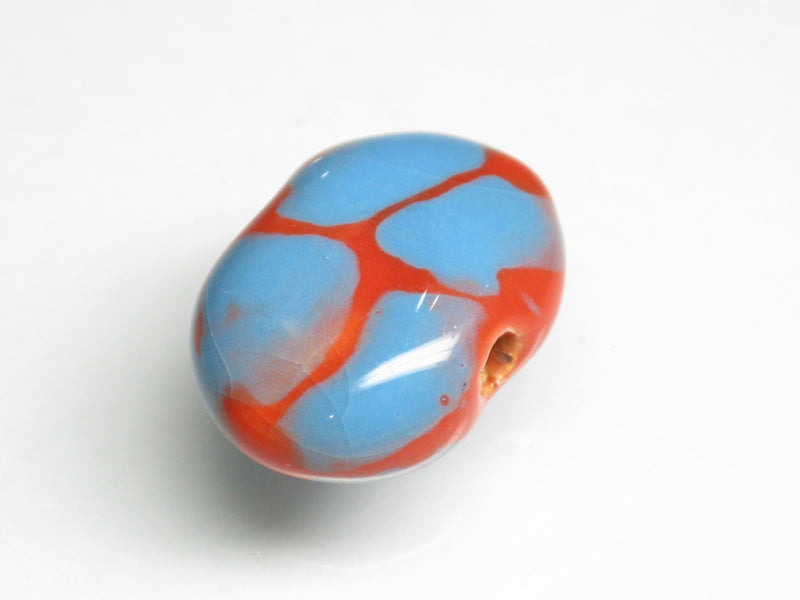 TOKO-BEADS KZ156-06 Kenyan ceramic bead 16~17mm KZ156-06 Kazuri ケニアセラミックビーズ 16~17mm Asian bead & African bead  Handmade,Lampeork,bead,asia,india,ethnic,parts,accessory,beads とんぼ玉,ビーズ,トンボ玉,アジア,インド,エスニック,手作り,パーツ,アクセサリー
