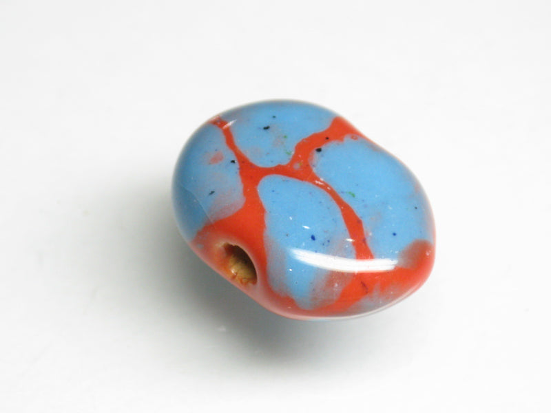 TOKO-BEADS KZ156-06 Kenyan ceramic bead 16~17mm KZ156-06 ケニアセラミックビーズ 16~17mm Asian bead & African bead  Handmade,Lampeork,bead,asia,india,ethnic,parts,accessory,beads とんぼ玉,ビーズ,トンボ玉,アジア,インド,エスニック,手作り,パーツ,アクセサリー