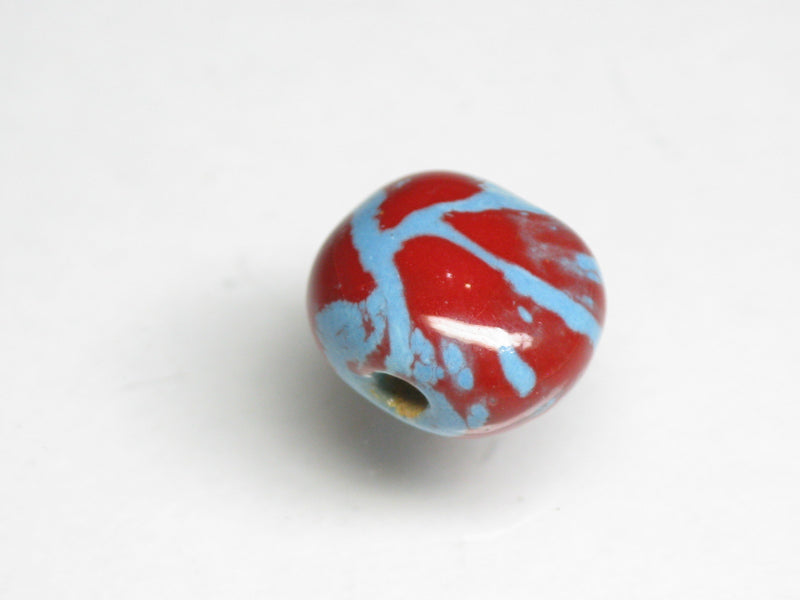 TOKO-BEADS KZ157-14 Kenyan ceramic bead 11.5mm KZ157-14 ケニアセラミックビーズ 11.5mm Asian bead & African bead  Handmade,Lampeork,bead,asia,india,ethnic,parts,accessory,beads とんぼ玉,ビーズ,トンボ玉,アジア,インド,エスニック,手作り,パーツ,アクセサリー