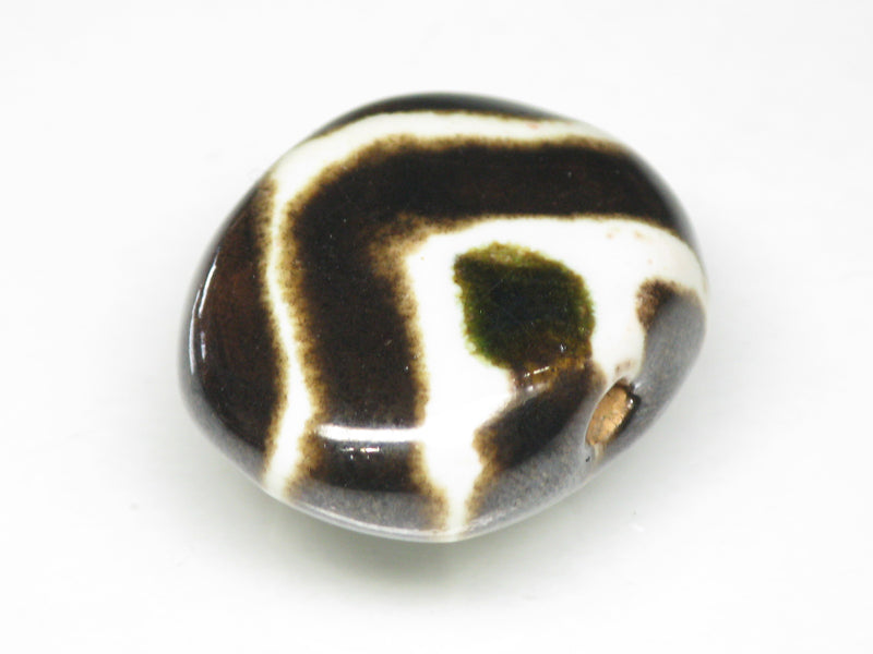 TOKO-BEADS KZ161-08 Kenyan ceramic bead 21mm KZ161-08 ケニアセラミックビーズ 21mmKazuri カズリビーズ Asian bead & African bead  Handmade,Lampeork,bead,asia,india,ethnic,parts,accessory,beads とんぼ玉,ビーズ,トンボ玉,アジア,インド,エスニック,手作り,パーツ,アクセサリー