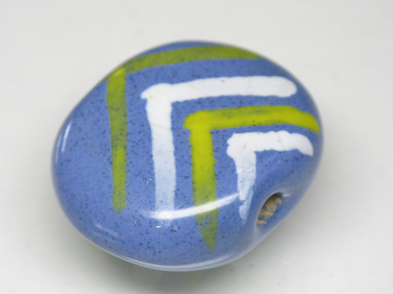 TOKO-BEADS KZ161-16 Kenyan ceramic bead 23mm KZ161-16 ケニアセラミックビーズ 23mmKazuri カズリビーズ Asian bead & African bead  Handmade,Lampeork,bead,asia,india,ethnic,parts,accessory,beads とんぼ玉,ビーズ,トンボ玉,アジア,インド,エスニック,手作り,パーツ,アクセサリー