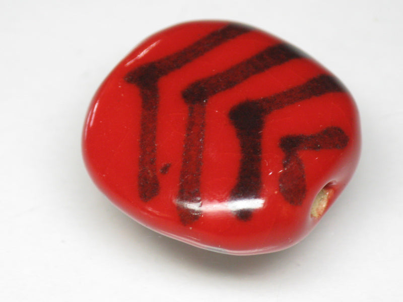 TOKO-BEADS KZ161-22 Kenyan ceramic bead 21mm KZ161-22 ケニアセラミックビーズ 21mmKazuri カズリビーズ Asian bead & African bead  Handmade,Lampeork,bead,asia,india,ethnic,parts,accessory,beads とんぼ玉,ビーズ,トンボ玉,アジア,インド,エスニック,手作り,パーツ,アクセサリー