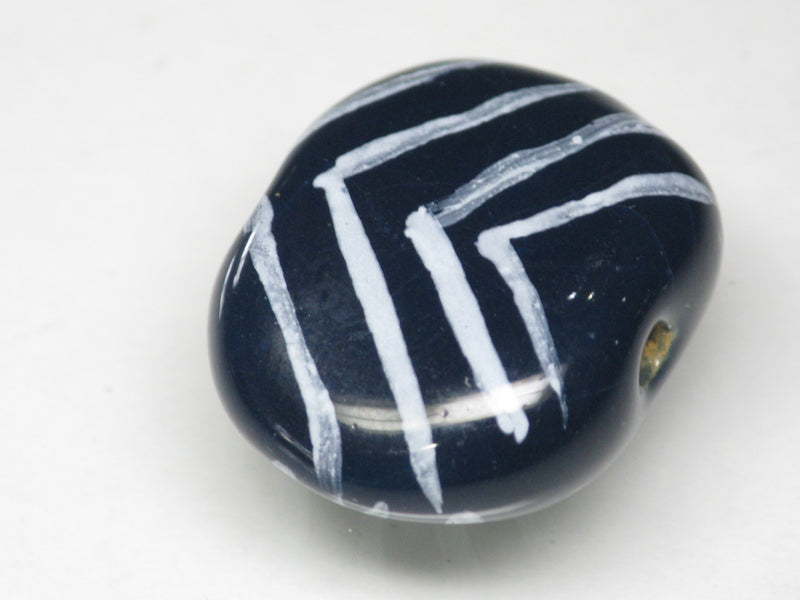 TOKO-BEADS KZ161-29 Kenyan ceramic bead 23mm KZ161-29 ケニアセラミックビーズ 23mmKazuri カズリビーズ Asian bead & African bead  Handmade,Lampeork,bead,asia,india,ethnic,parts,accessory,beads とんぼ玉,ビーズ,トンボ玉,アジア,インド,エスニック,手作り,パーツ,アクセサリー