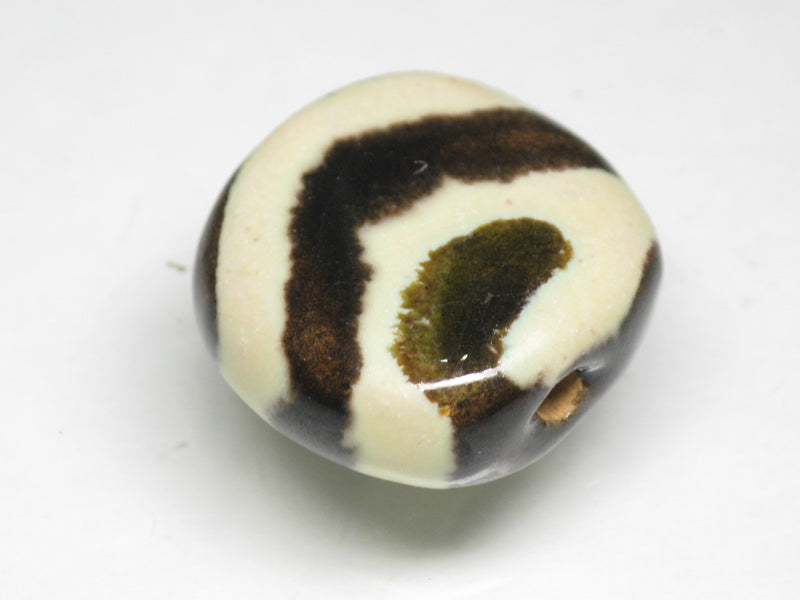 TOKO-BEADS KZ163-08 Kenyan ceramic bead 17mm KZ163-08 Kazuri ケニアセラミックビーズ 17mm Asian bead & African bead  Handmade,Lampeork,bead,asia,india,ethnic,parts,accessory,beads とんぼ玉,ビーズ,トンボ玉,アジア,インド,エスニック,手作り,パーツ,アクセサリー