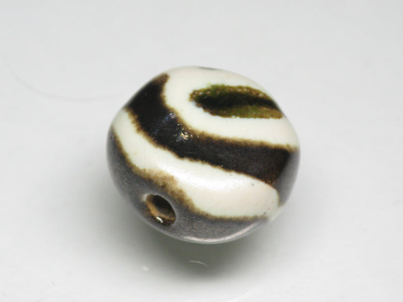 TOKO-BEADS KZ164-02 Kenyan ceramic bead 16mm KZ164-02 ケニアセラミックビーズ 16mm Asian bead & African bead  Handmade,Lampeork,bead,asia,india,ethnic,parts,accessory,beads とんぼ玉,ビーズ,トンボ玉,アジア,インド,エスニック,手作り,パーツ,アクセサリー