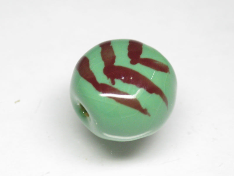 TOKO-BEADS KZ164-04 Kenyan ceramic bead 15mm KZ164-04 ケニアセラミックビーズ 15mm Asian bead & African bead  Handmade,Lampeork,bead,asia,india,ethnic,parts,accessory,beads とんぼ玉,ビーズ,トンボ玉,アジア,インド,エスニック,手作り,パーツ,アクセサリー