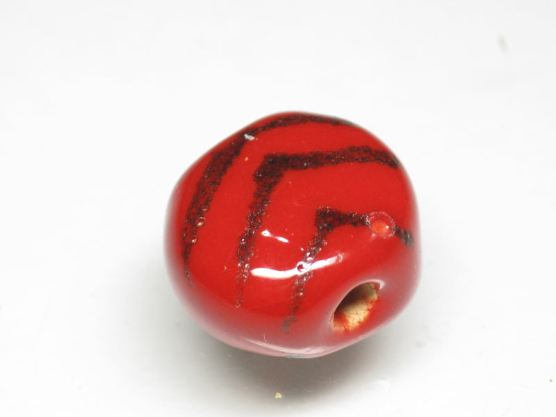 TOKO-BEADS KZ164-08 Kenyan ceramic bead 15mm KZ164-08 Kazuri ケニアセラミックビーズ 15mm Asian bead & African bead  Handmade,Lampeork,bead,asia,india,ethnic,parts,accessory,beads とんぼ玉,ビーズ,トンボ玉,アジア,インド,エスニック,手作り,パーツ,アクセサリー