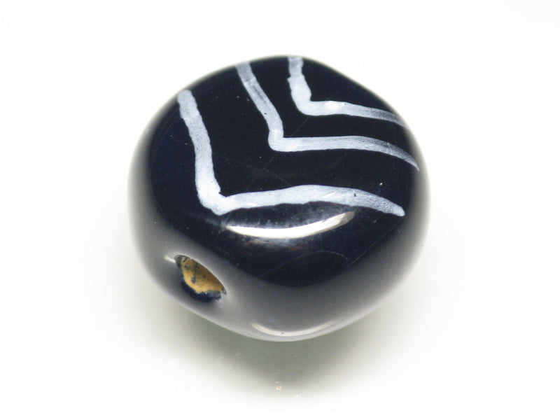 TOKO-BEADS KZ164-14 Kenyan ceramic bead 16.5mm KZ164-14 ケニアセラミックビーズ 16.5mm Asian bead & African bead  Handmade,Lampeork,bead,asia,india,ethnic,parts,accessory,beads とんぼ玉,ビーズ,トンボ玉,アジア,インド,エスニック,手作り,パーツ,アクセサリー