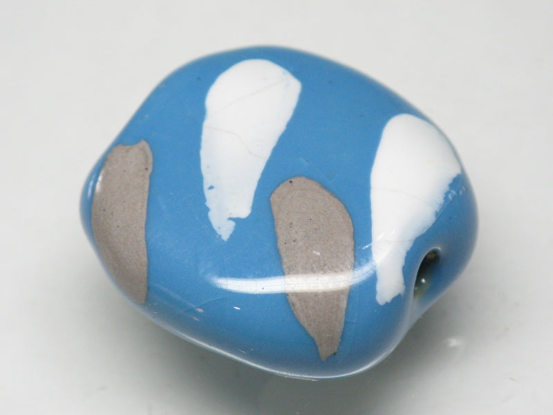 TOKO-BEADS KZ171-01 Kenyan ceramic bead 22mm KZ171-01 ケニアセラミックビーズ 22mmKazuri カズリビーズ Asian bead & African bead  Handmade,Lampeork,bead,asia,india,ethnic,parts,accessory,beads とんぼ玉,ビーズ,トンボ玉,アジア,インド,エスニック,手作り,パーツ,アクセサリー