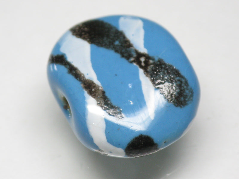 TOKO-BEADS KZ171-02 Kenyan ceramic bead 23mm KZ171-02 ケニアセラミックビーズ 23mmKazuri カズリビーズ Asian bead & African bead  Handmade,Lampeork,bead,asia,india,ethnic,parts,accessory,beads とんぼ玉,ビーズ,トンボ玉,アジア,インド,エスニック,手作り,パーツ,アクセサリー