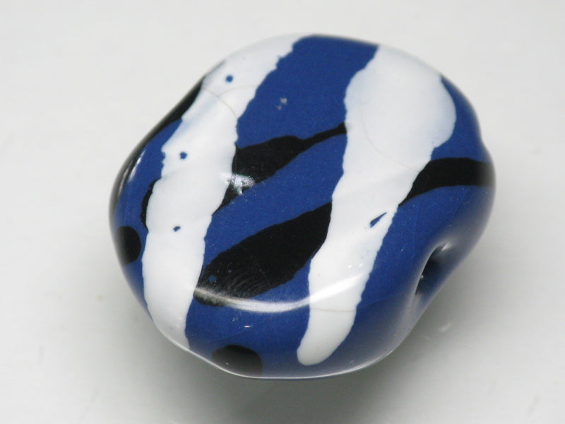 TOKO-BEADS KZ171-03 Kenyan ceramic bead 23mm KZ171-03 ケニアセラミックビーズ 23mmKazuri カズリビーズ Asian bead & African bead  Handmade,Lampeork,bead,asia,india,ethnic,parts,accessory,beads とんぼ玉,ビーズ,トンボ玉,アジア,インド,エスニック,手作り,パーツ,アクセサリー