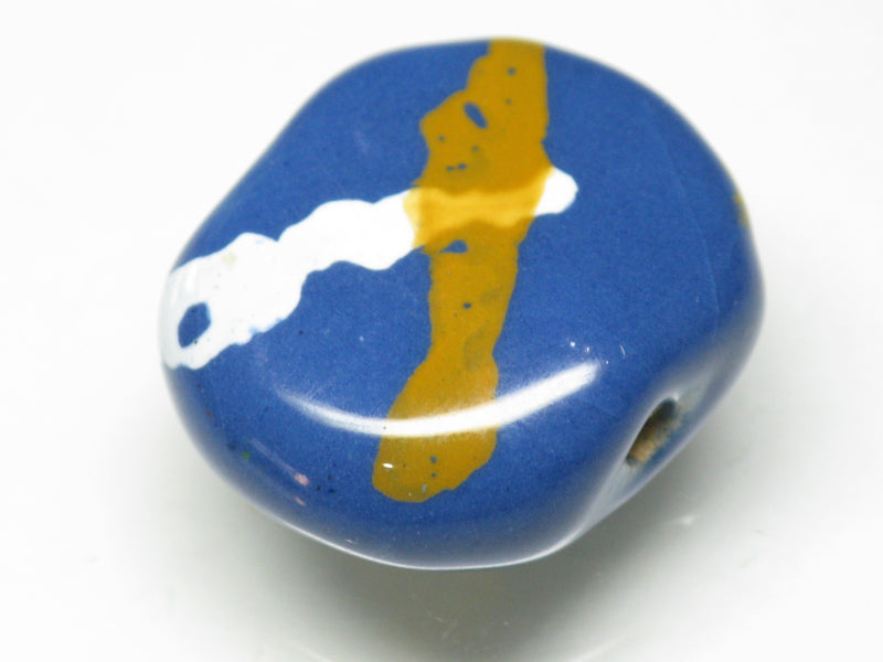 TOKO-BEADS KZ171-05 Kenyan ceramic bead 22mm KZ171-05 ケニアセラミックビーズ 22mmKazuri カズリビーズ Asian bead & African bead  Handmade,Lampeork,bead,asia,india,ethnic,parts,accessory,beads とんぼ玉,ビーズ,トンボ玉,アジア,インド,エスニック,手作り,パーツ,アクセサリー