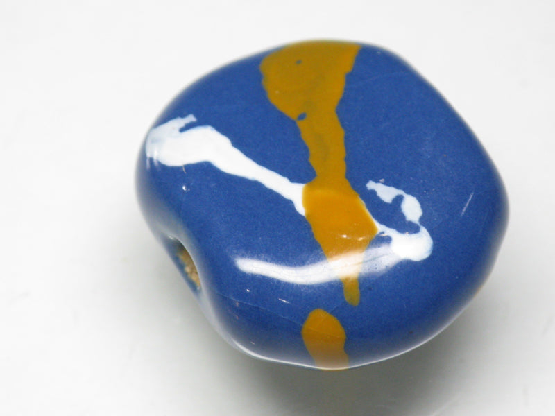 TOKO-BEADS KZ171-05 Kenyan ceramic bead 22mm KZ171-05 ケニアセラミックビーズ 22mmKazuri カズリビーズ Asian bead & African bead  Handmade,Lampeork,bead,asia,india,ethnic,parts,accessory,beads とんぼ玉,ビーズ,トンボ玉,アジア,インド,エスニック,手作り,パーツ,アクセサリー