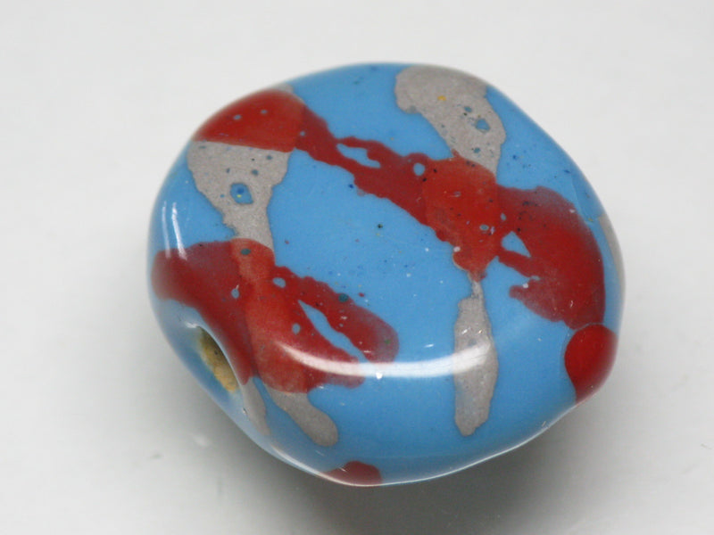 TOKO-BEADS KZ171-06 Kenyan ceramic bead 22mm KZ171-06 ケニアセラミックビーズ 22mmKazuri カズリビーズ Asian bead & African bead  Handmade,Lampeork,bead,asia,india,ethnic,parts,accessory,beads とんぼ玉,ビーズ,トンボ玉,アジア,インド,エスニック,手作り,パーツ,アクセサリー