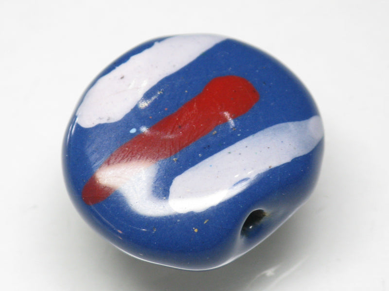 TOKO-BEADS KZ171-07 Kenyan ceramic bead 22mm KZ171-07 ケニアセラミックビーズ 22mmKazuri カズリビーズ Asian bead & African bead  Handmade,Lampeork,bead,asia,india,ethnic,parts,accessory,beads とんぼ玉,ビーズ,トンボ玉,アジア,インド,エスニック,手作り,パーツ,アクセサリー